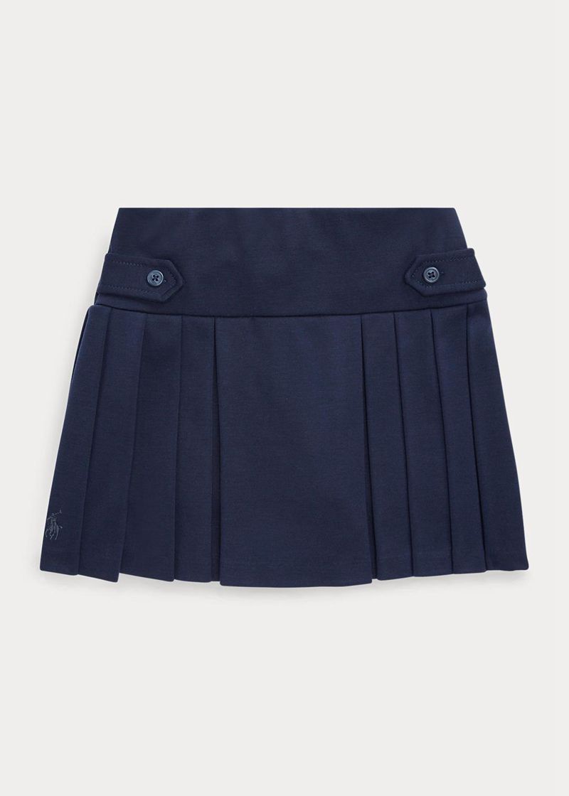 Faldas Ralph Lauren Niña 7-14 Años Pleated Ponte Chile Azul Marino ZVLHO-8763